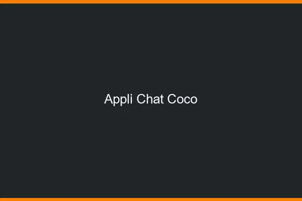 Appli Chat Coco