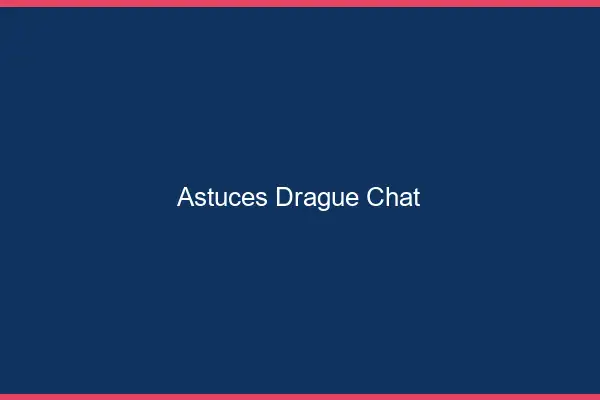 Astuces Drague Chat