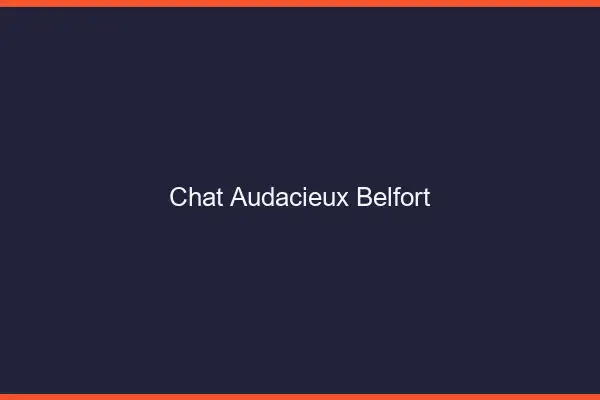 Chat Audacieux Belfort