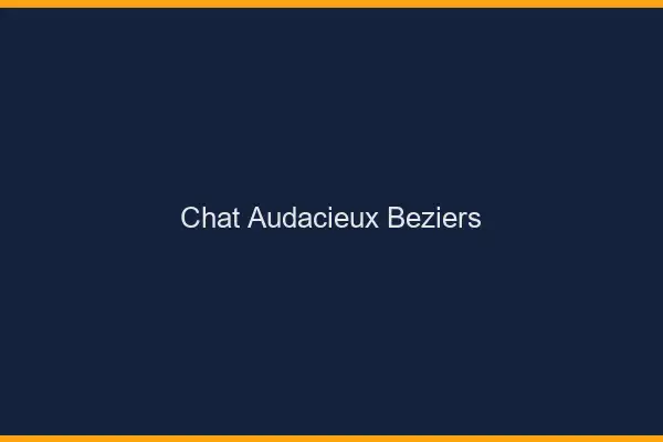 Chat Audacieux Béziers