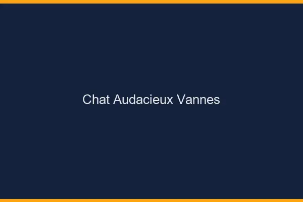 Chat Audacieux Vannes