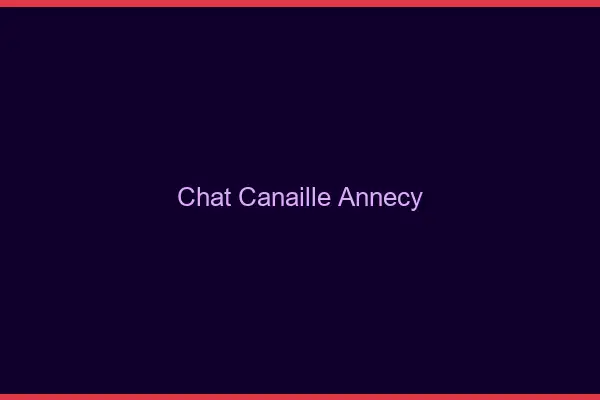Chat Canaille Annecy