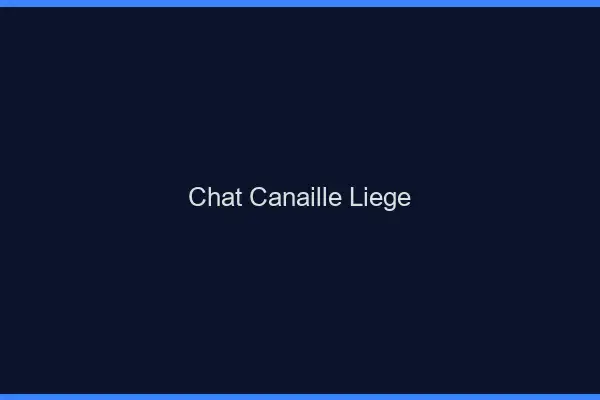 Chat Canaille Liège