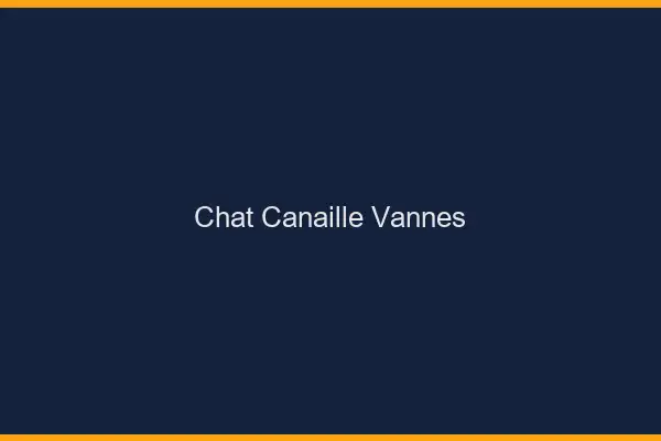 Chat Canaille Vannes