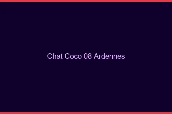 Chat Coco Ardennes