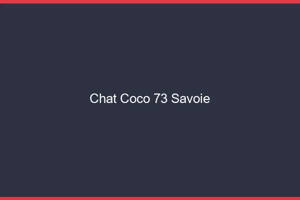 Chat Coco Savoie