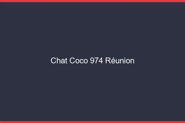 Chat Coco Reunion