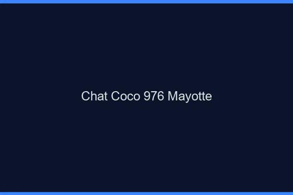 Chat Coco Mayotte