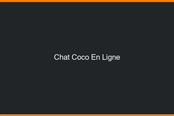 Chat Coco en Ligne
