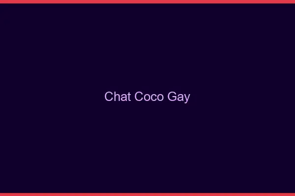 Chat Coco Gay