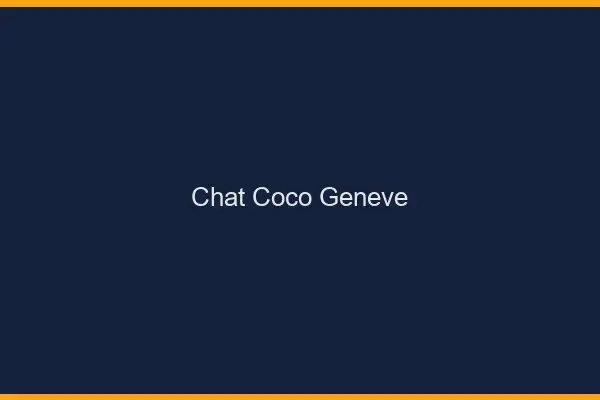 Chat Coco Genève