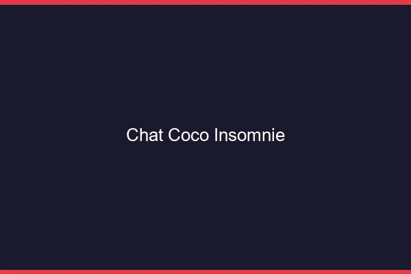 Chat Coco Insomnie