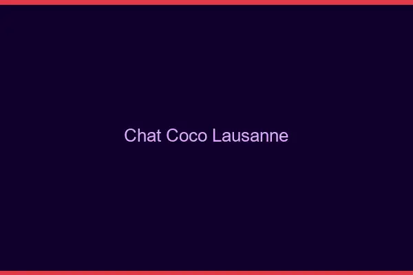 Chat Coco Lausanne