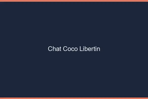 Chat Coco Libertin