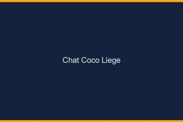 Chat Coco Liège