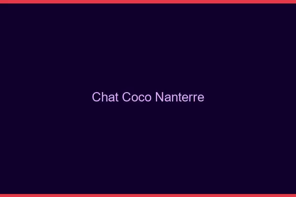Chat Coco Nanterre