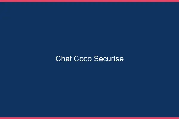 Chat Coco Sécurisé