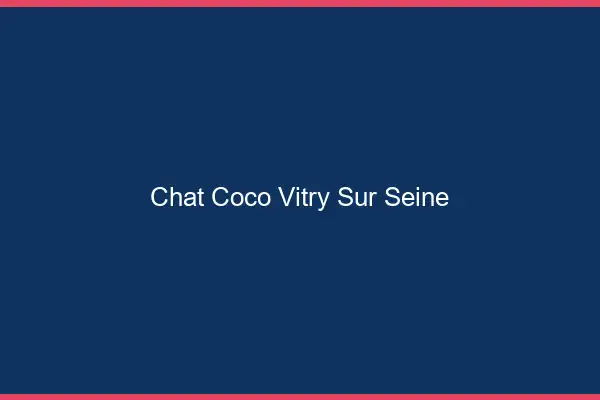 Chat Coco Vitry-sur-Seine