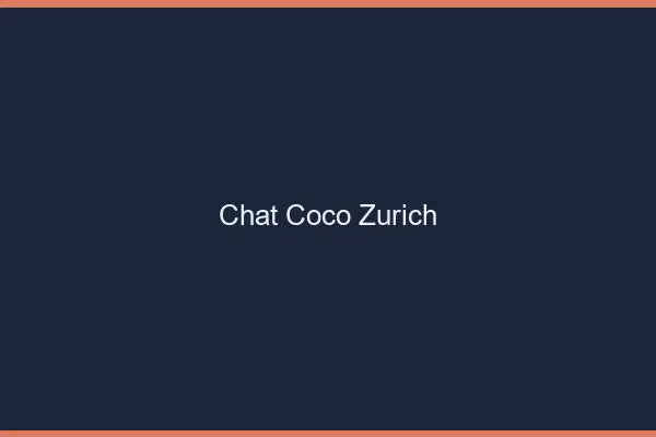 Chat Coco Zurich