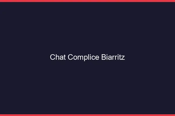 Chat Complice Biarritz