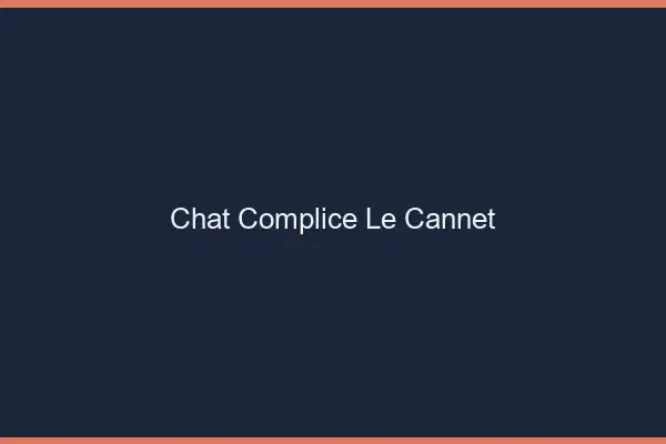 Chat Complice Le Cannet