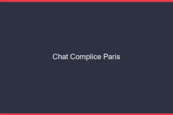 Chat Complice Paris