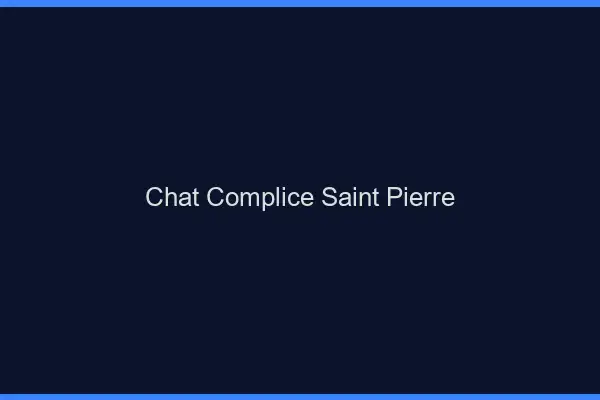 Chat Complice Saint-Pierre