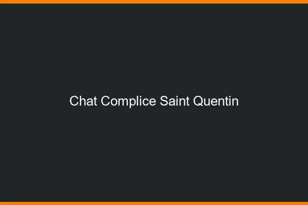 Chat Complice Saint-Quentin