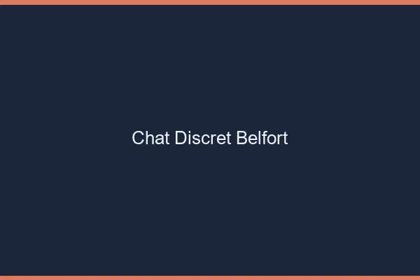 Chat Discret Belfort