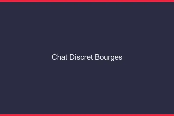 Chat Discret Bourges