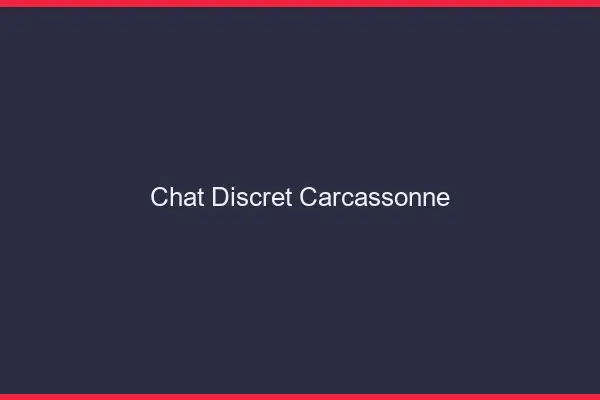 Chat Discret Carcassonne