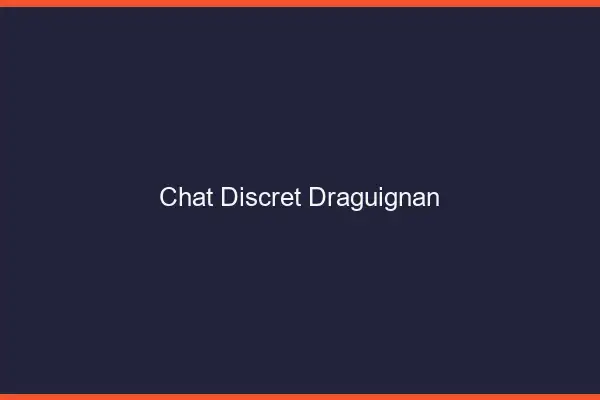 Chat Discret Draguignan