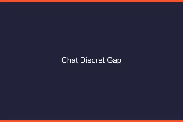 Chat Discret Gap