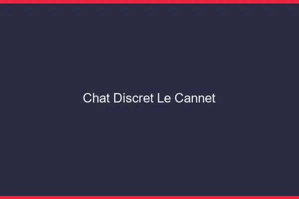 Chat Discret Le Cannet