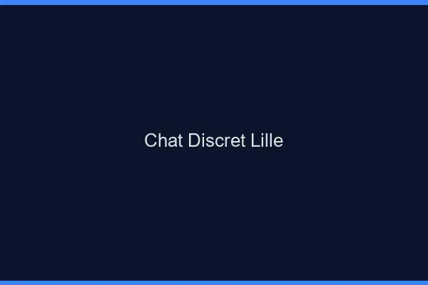 Chat Discret Lille