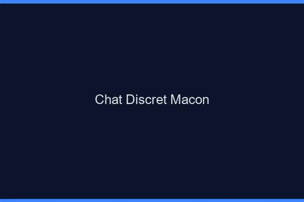 Chat Discret Mâcon