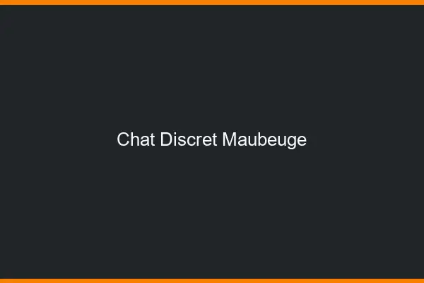 Chat Discret Maubeuge