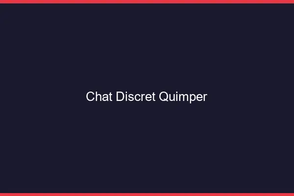 Chat Discret Quimper