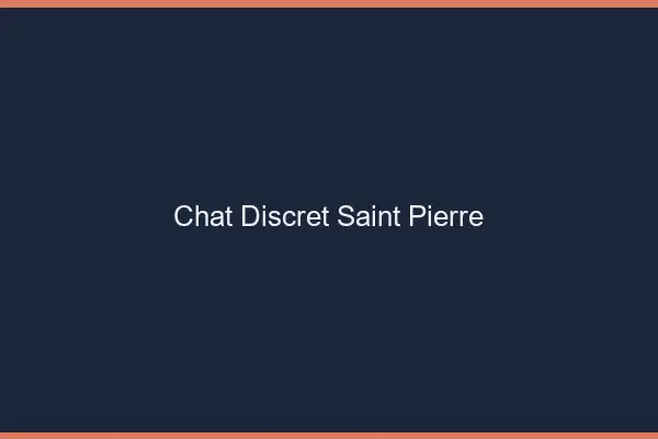 Chat Discret Saint-Pierre