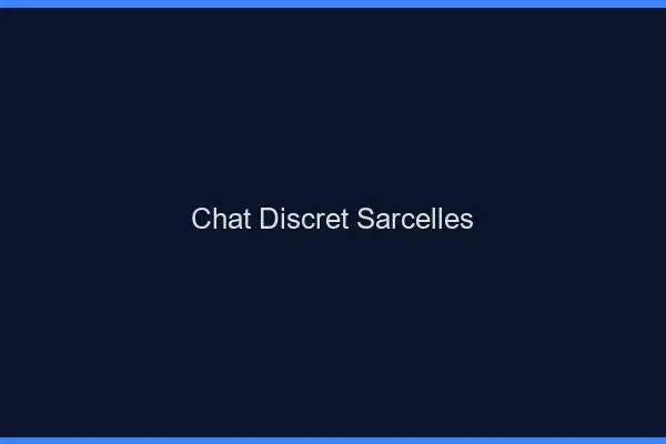 Chat Discret Sarcelles