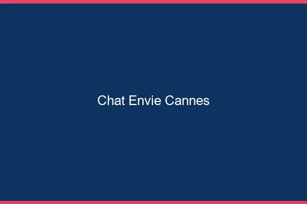 Chat Envie Cannes