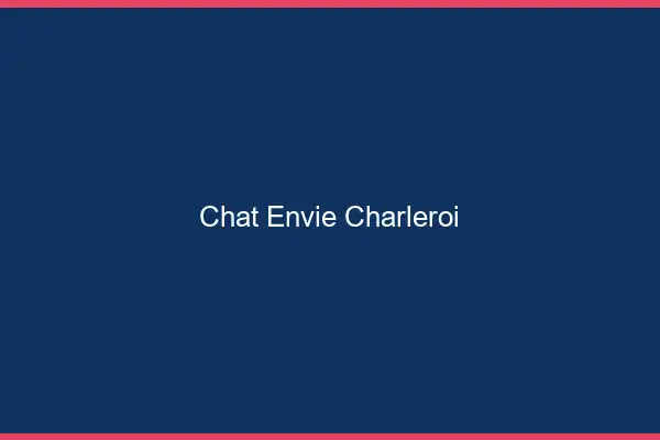 Chat Envie Charleroi