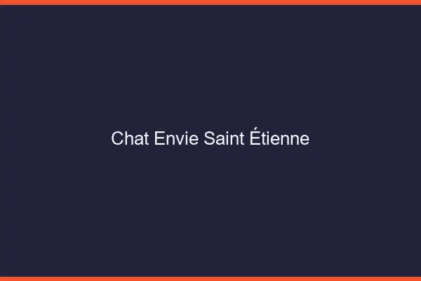 Chat Envie Saint-Étienne