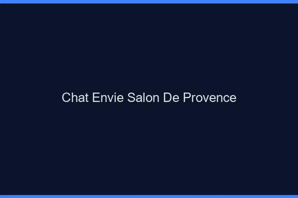 Chat Envie Salon-de-Provence