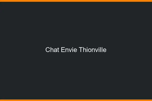 Chat Envie Thionville