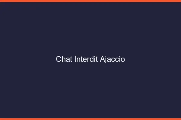 Chat Interdit Ajaccio