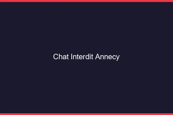 Chat Interdit Annecy