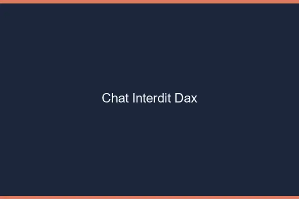 Chat Interdit Dax