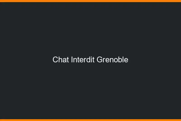 Chat Interdit Grenoble