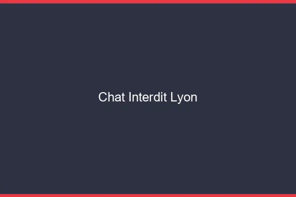 Chat Interdit Lyon